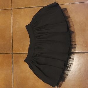 Black puffy miniskirt